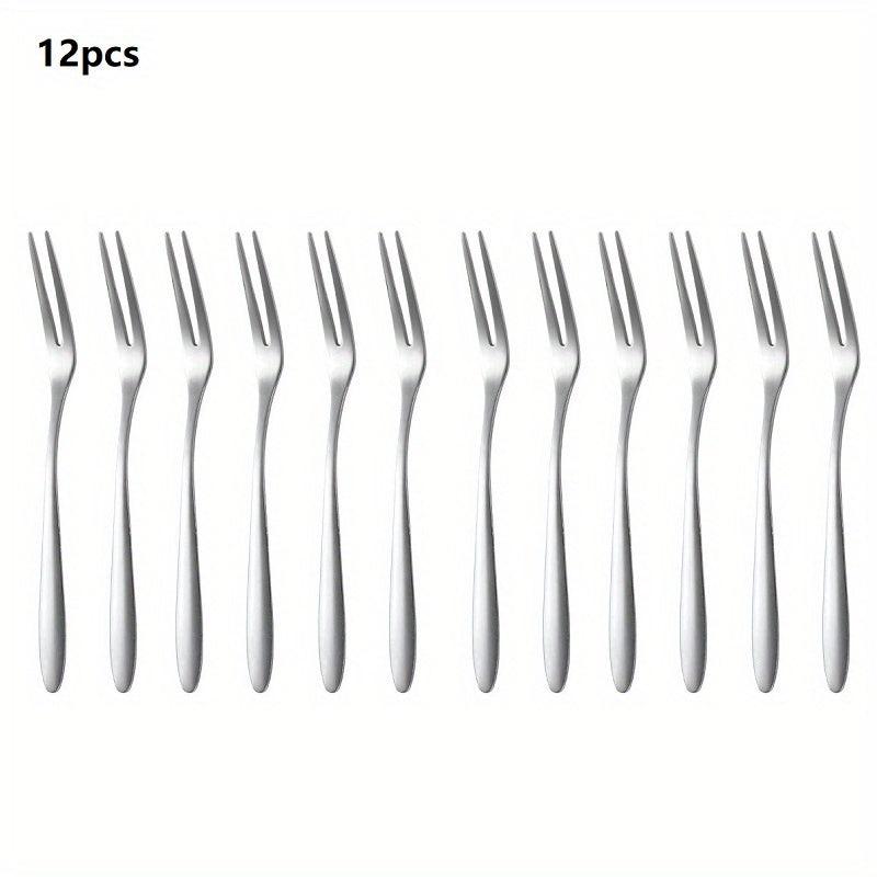 Stainless Steel Fruit Picks Salad Forks Reusable Multifunctional Forks