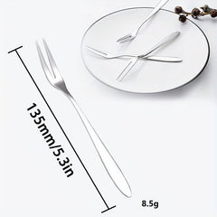 Stainless Steel Fruit Picks Salad Forks Reusable Multifunctional Forks