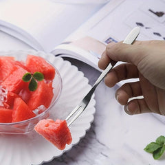 Stainless Steel Fruit Picks Salad Forks Reusable Multifunctional Forks
