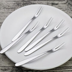 Stainless Steel Fruit Picks Salad Forks Reusable Multifunctional Forks