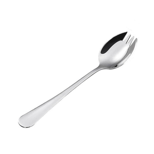 4PCS Stainless Steel Spork Salad Spoon Fork Honey Dessert Ice Cream Scoop Fork