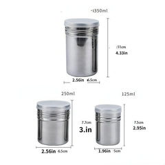 Seasoning Bottle Kitchen Spice Shakers Stainless Steel Seasoning Jar