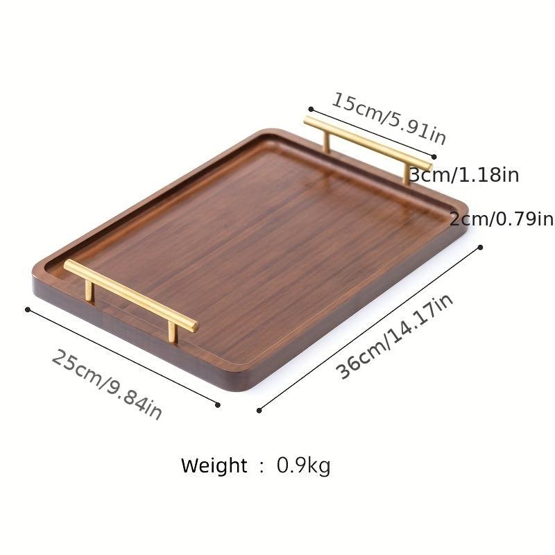 Wood Serving Tray for Food Snacks Drinks Sushi Pizza Desserts Cakes