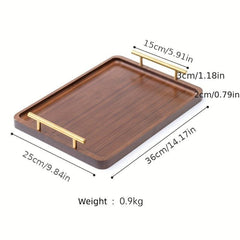 Wood Serving Tray for Food Snacks Drinks Sushi Pizza Desserts Cakes