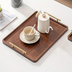 Wood Serving Tray for Food Snacks Drinks Sushi Pizza Desserts Cakes