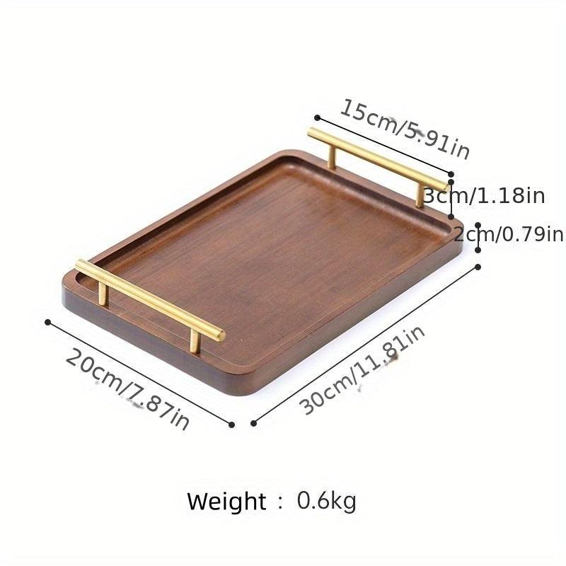 Wood Serving Tray for Food Snacks Drinks Sushi Pizza Desserts Cakes