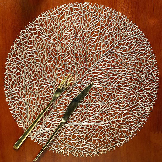 Tree Shaped Placemat for Dining Table Durable PVC Material