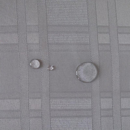 Natalie Gray Polyester Rectangle Tablecloth Wrinkle Resistant