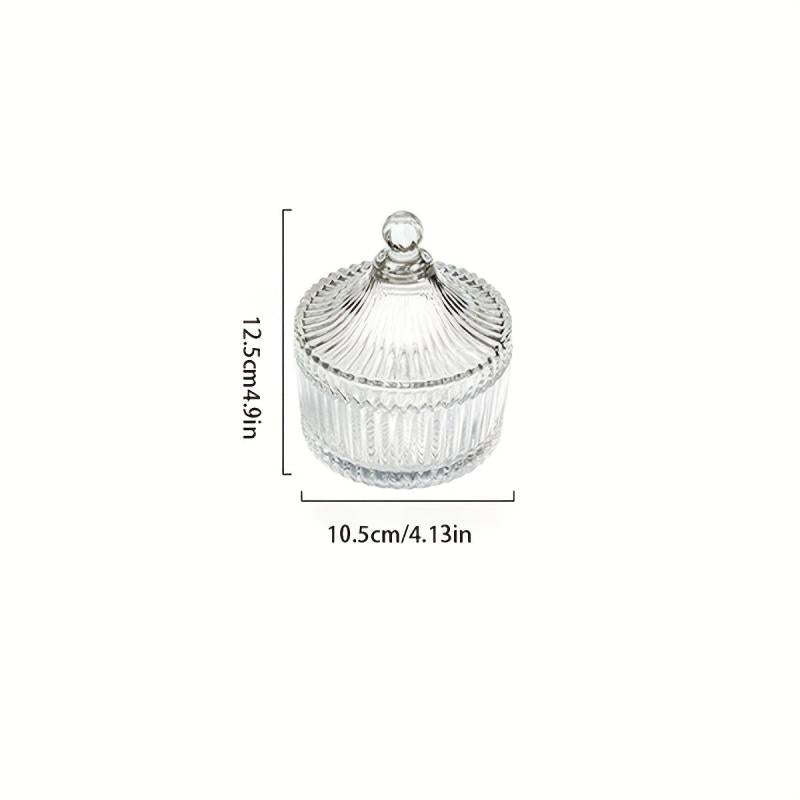 Clear Candy Jar Crystal Covered Candy Bowl Jewellery