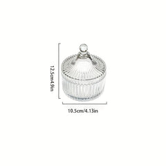 Clear Candy Jar Crystal Covered Candy Bowl Jewellery