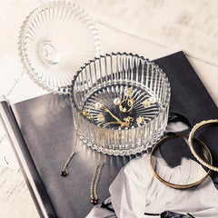 Clear Candy Jar Crystal Covered Candy Bowl Jewellery