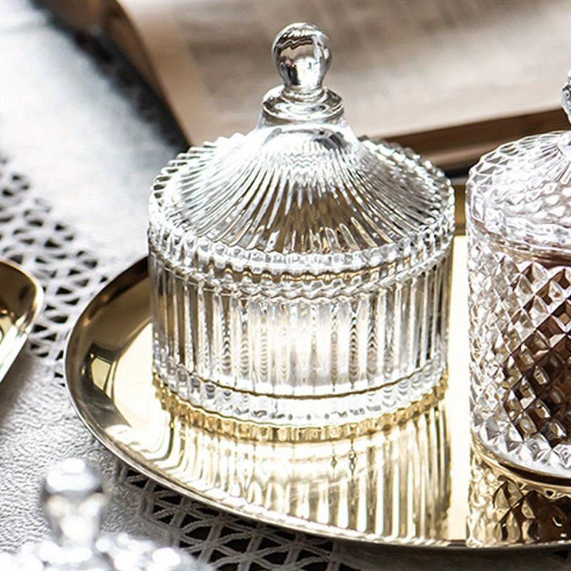 Clear Candy Jar Crystal Covered Candy Bowl Jewellery