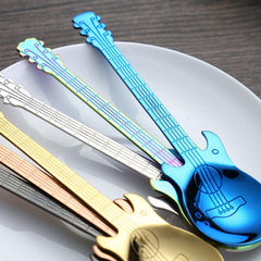304 Stainless Steel Guitar Spoon - Perfect for Coffee Ice Cream and Desserts