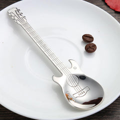 304 Stainless Steel Guitar Spoon - Perfect for Coffee Ice Cream and Desserts