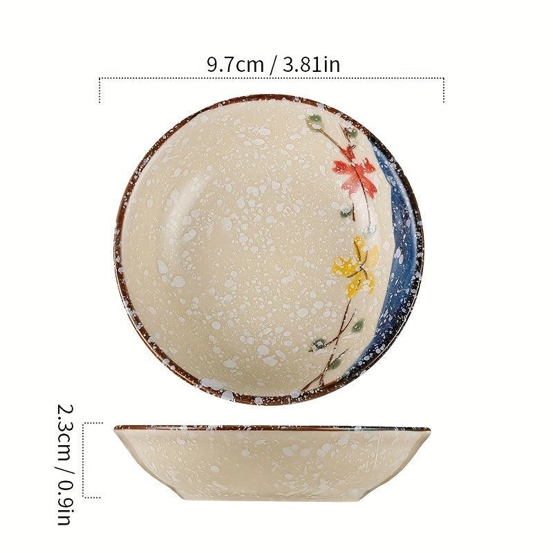 6pcs Japanese Ceramic Steak Sauce Dish for Seasoning, Dipping, and Serving