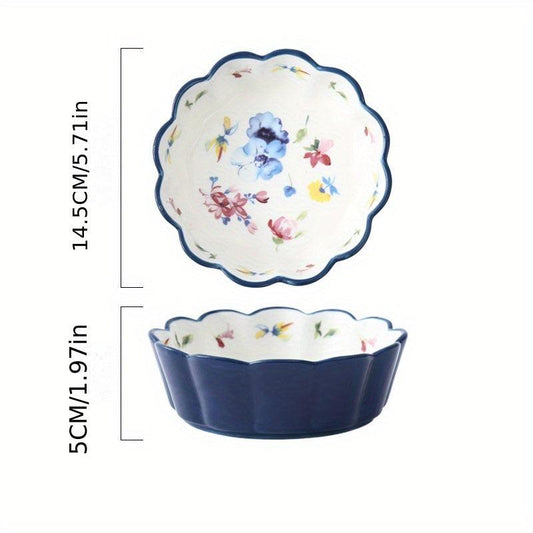 Japanese Ceramic Fruit Salad Bowl Strawberry Ice Cream Bowl