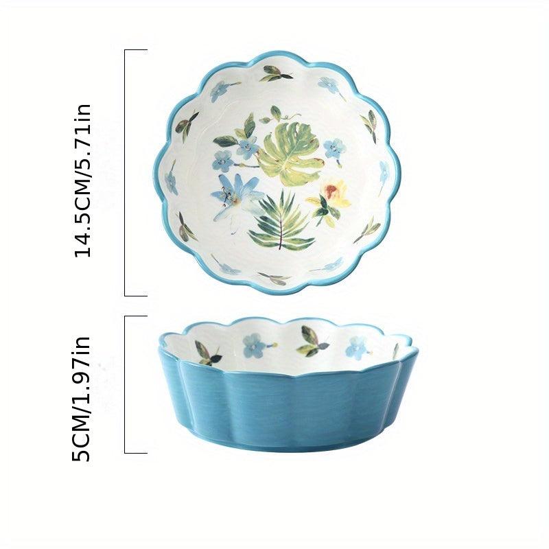 Japanese Ceramic Fruit Salad Bowl Strawberry Ice Cream Bowl