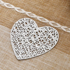 Heart Coasters and Table Mats for Weddings and Home Decor