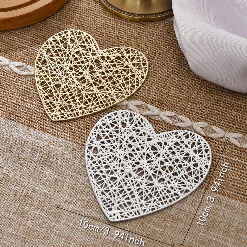 Heart Coasters and Table Mats for Weddings and Home Decor