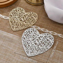 Heart Coasters and Table Mats for Weddings and Home Decor