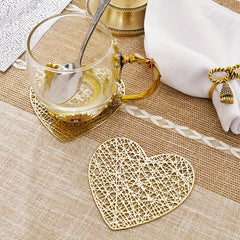 Heart Coasters and Table Mats for Weddings and Home Decor