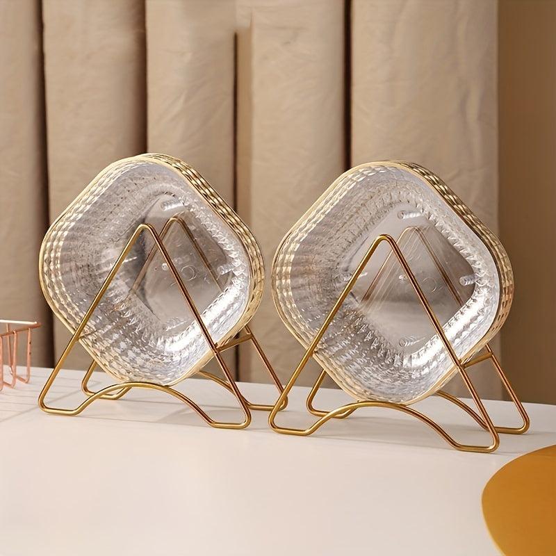 4pcs Bone Spatter Plates Dining Table Snack Plates