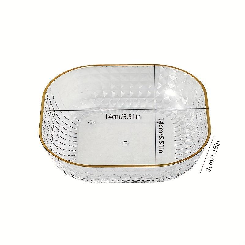 4pcs Bone Spatter Plates Dining Table Snack Plates