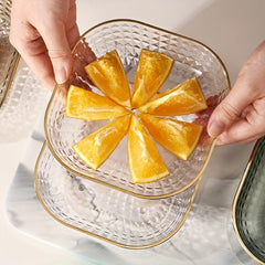 4pcs Bone Spatter Plates Dining Table Snack Plates