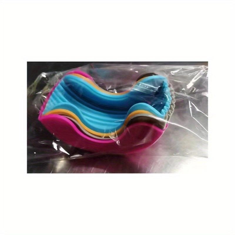 4pcs Silicone Retractable Burger Holder Anti-fall & Reusable Box