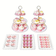 5 Pcs Cake Stand Set Cupcake Stand Set Dessert Table Display Set