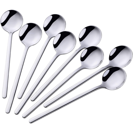 8pcs Stainless Steel Coffee Spoon Set for Espresso Tea Party Gift