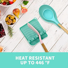 Heat Resistant Spoon Rest Drip Pad for Utensils Kitchen Grill