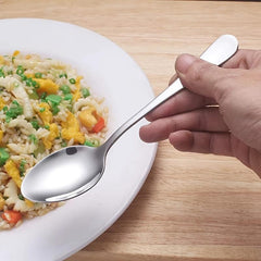 24pcs Stainless Steel Soup Coffee Milk Stirring Dessert Spoon