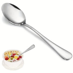 24pcs Stainless Steel Soup Coffee Milk Stirring Dessert Spoon