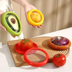 1pc Vegetable Storage Container Onion Avocado Lemon Holder for Fridge