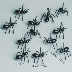 12Pcs Ant Shape Fruit Stick Decor Fork Bento Decorative Food Skewer