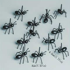 12Pcs Ant Shape Fruit Stick Decor Fork Bento Decorative Food Skewer