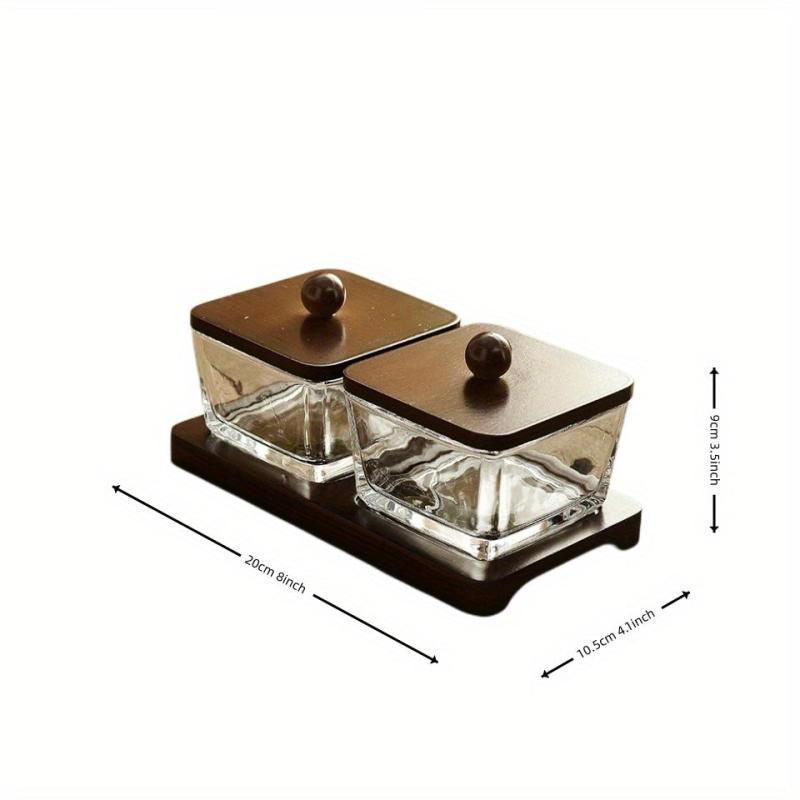 6pcs Dried Fruit Small Dish Tray With Lid Table Tray Decoration