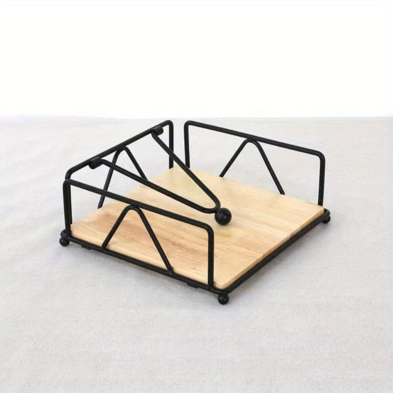 Iron Napkin Holder Classic Arc Series Three door Paper Towel Clip