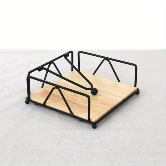 Iron Napkin Holder Classic Arc Series Three door Paper Towel Clip