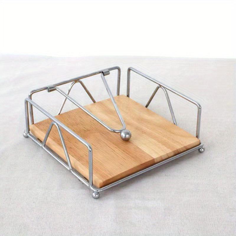 Iron Napkin Holder Classic Arc Series Three door Paper Towel Clip