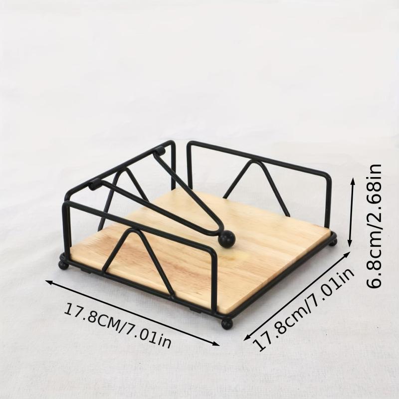Iron Napkin Holder Classic Arc Series Three door Paper Towel Clip