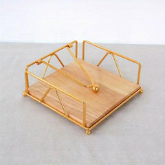 Iron Napkin Holder Classic Arc Series Three door Paper Towel Clip