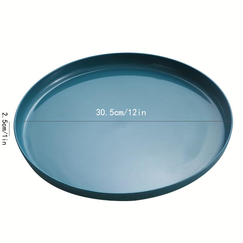 Unbreakable Round Tray for Dining Picnic Snack Appetizer 5 Colors