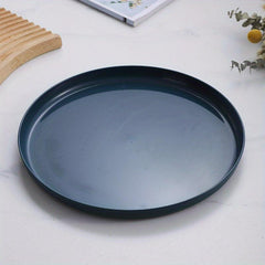 Unbreakable Round Tray for Dining Picnic Snack Appetizer 5 Colors
