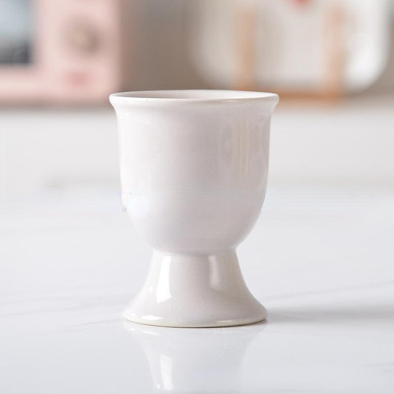 1pc Ceramic Egg Cup Easter Egg Display Stand Porcelain Egg Stand Holders