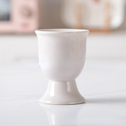 1pc Ceramic Egg Cup Easter Egg Display Stand Porcelain Egg Stand Holders