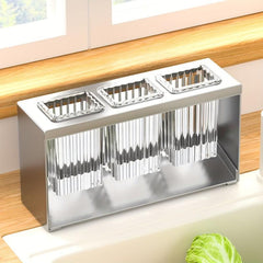 Multifunctional Drain Rack with Storage Box for Kitchen Tableware
