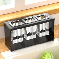Multifunctional Drain Rack with Storage Box for Kitchen Tableware