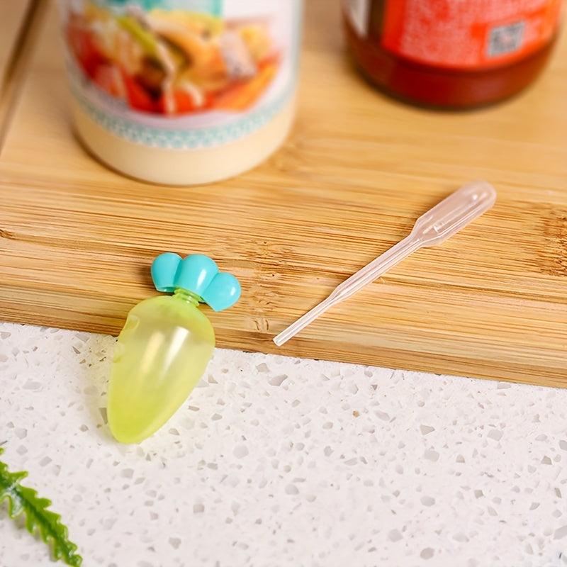 3pcs Mini Sauce Bottles for Office Lunchbox Picnic
